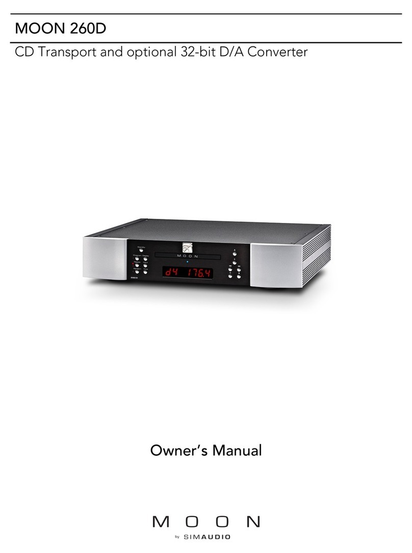 Simaudio MOON 260D owner's manual