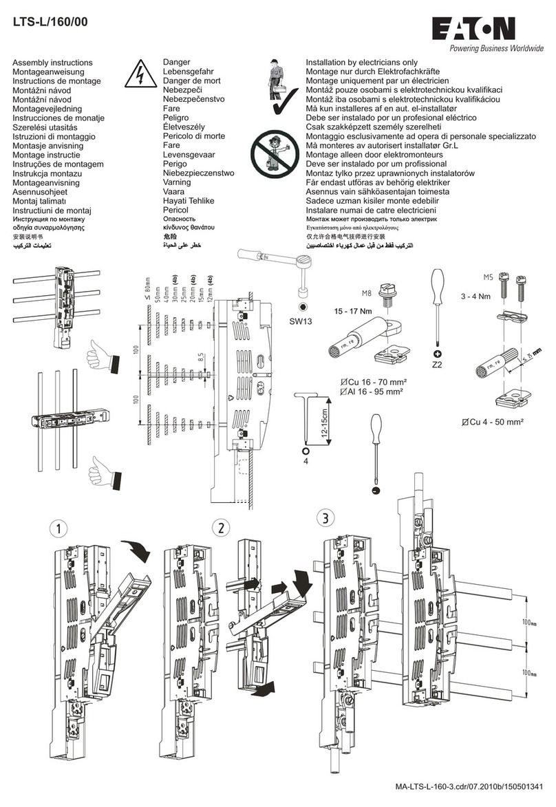 Eaton LTS-L/160/00 Assembly instructions