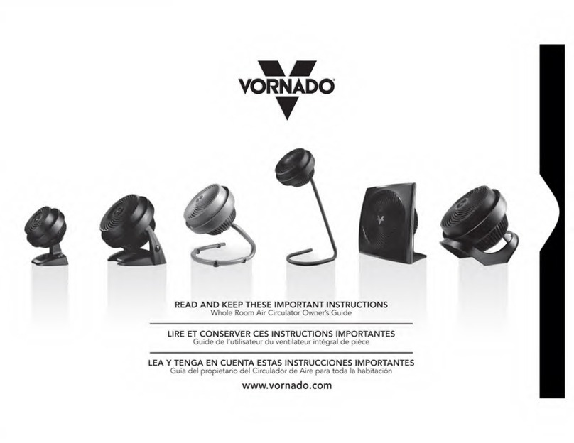 Vornado 600 series owner's guide
