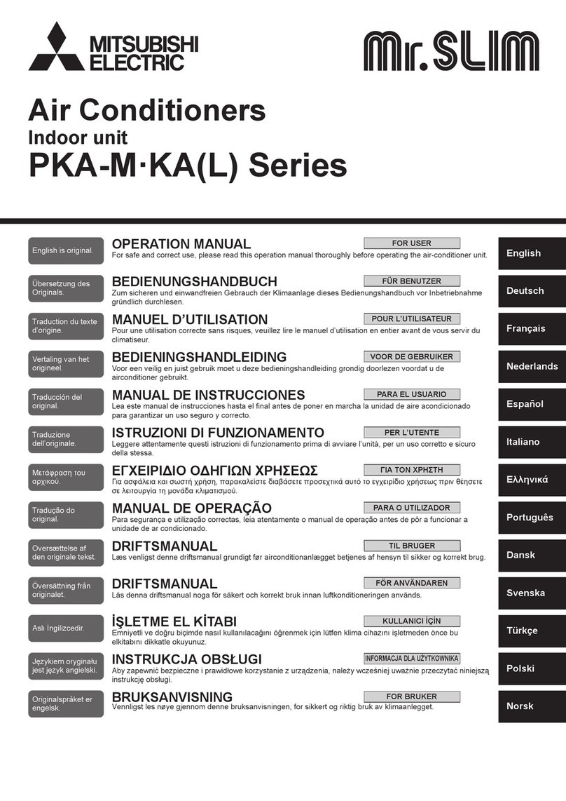 Mitsubishi Electric Mr. SLIM PKA-M KA Series User manual