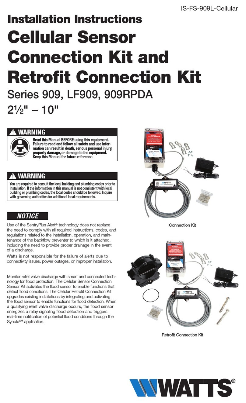 Watts 909 Series User manual