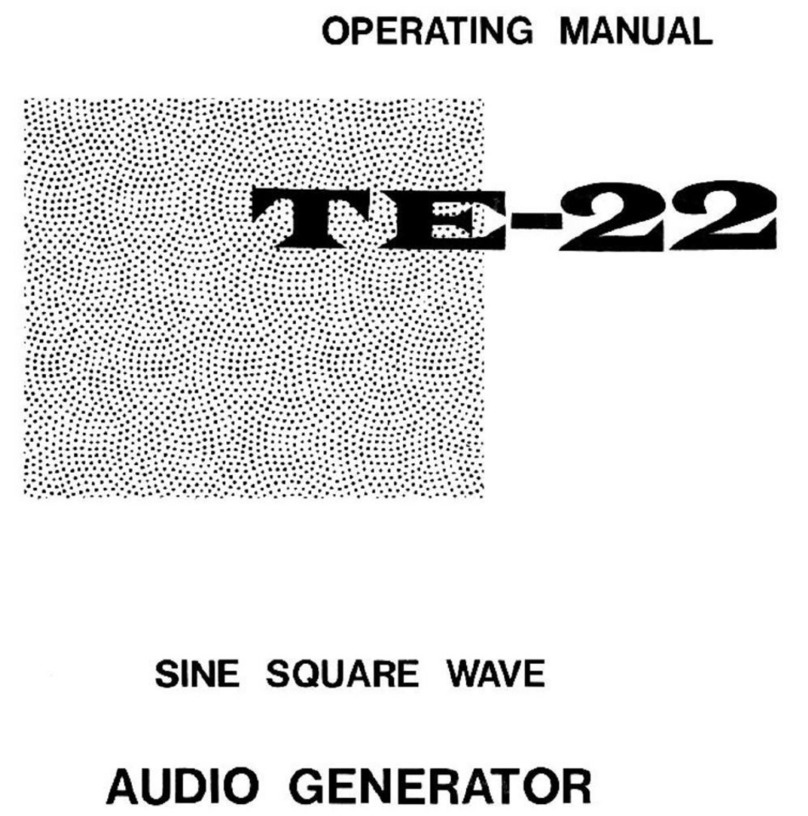 TECH TE-22 operating manual