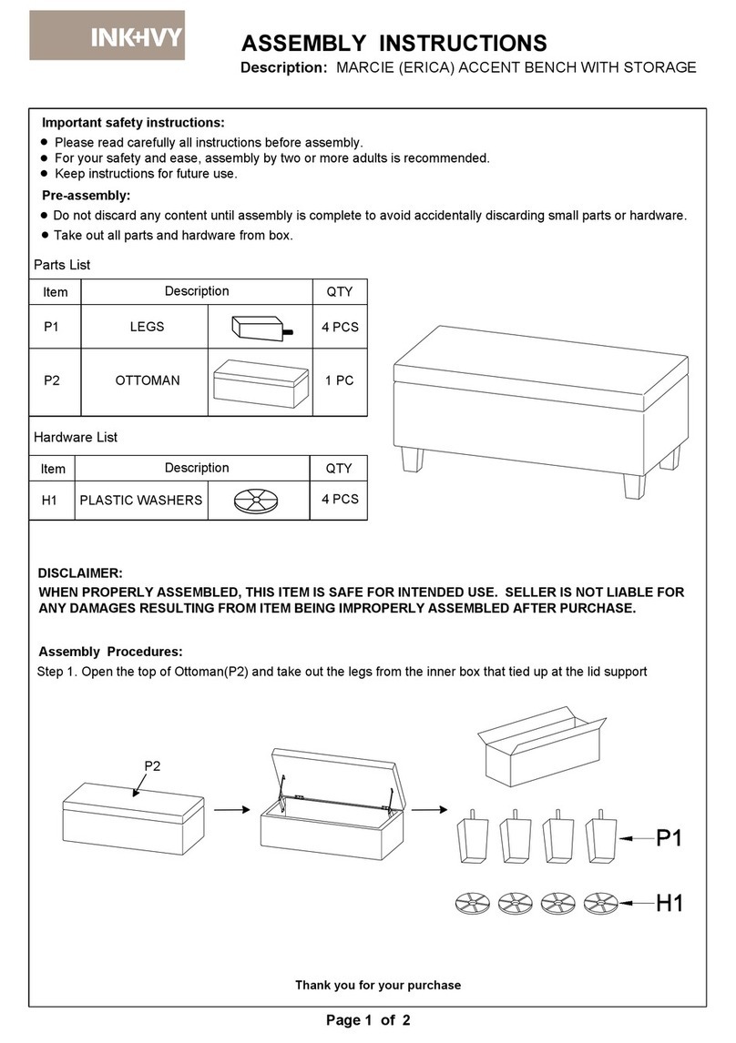 INK+IVY MARCIE ERICA Assembly instructions