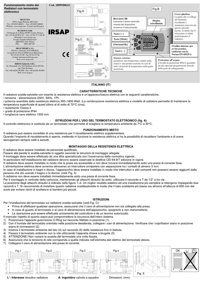IRSAP 1009M0622 manual