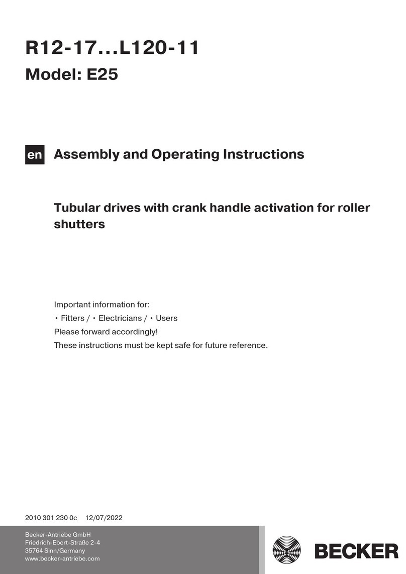 Becker R12-17-E25 User manual