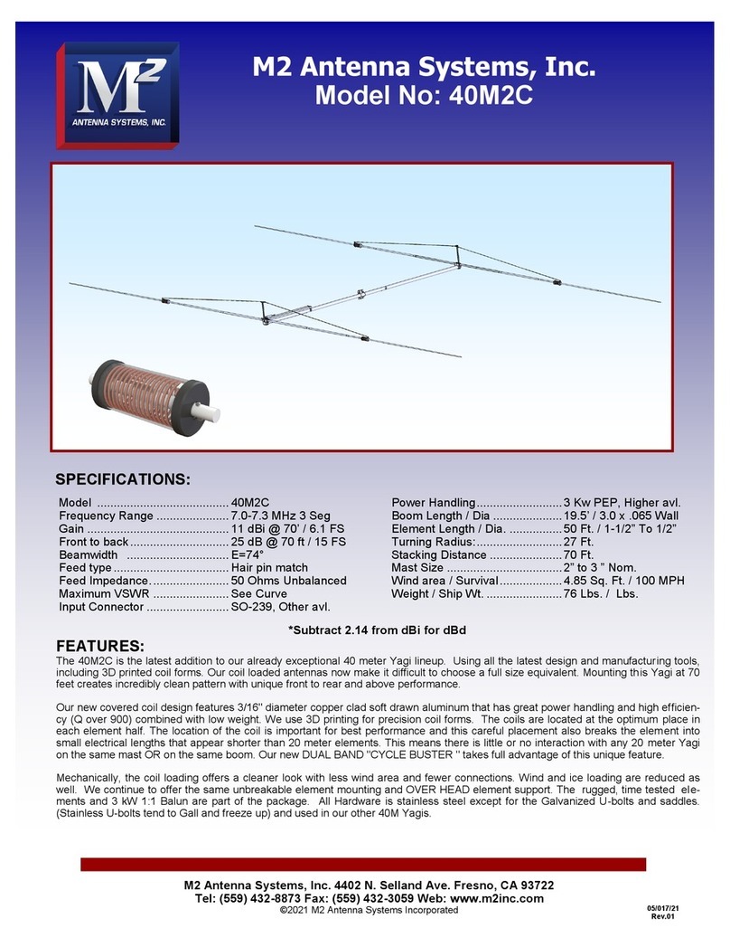 M2 Antenna Systems 40M2C manual