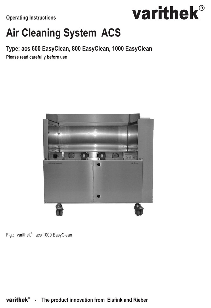 eisfink varithek acs 600 EasyClean operating instructions