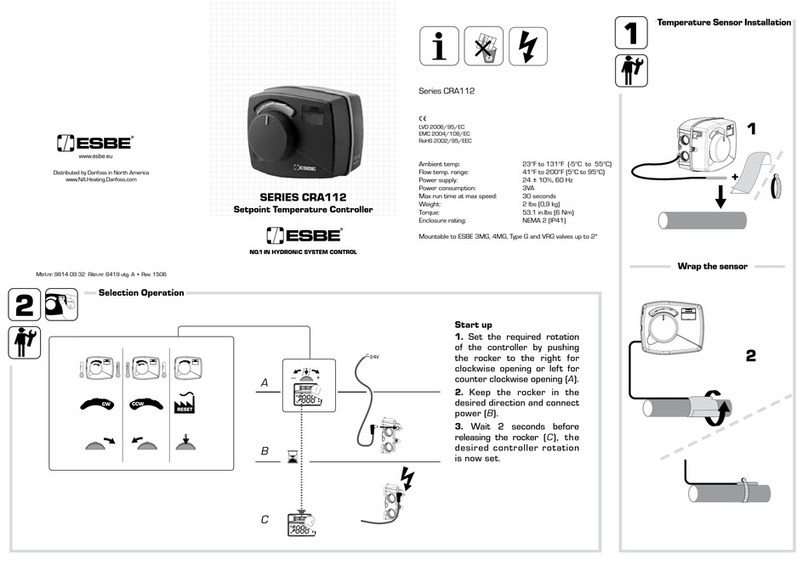 ESBE CRA112 Series quick start guide