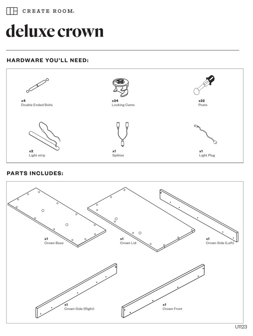 Create Room deluxe crown User manual Create Room deluxe crown User manual