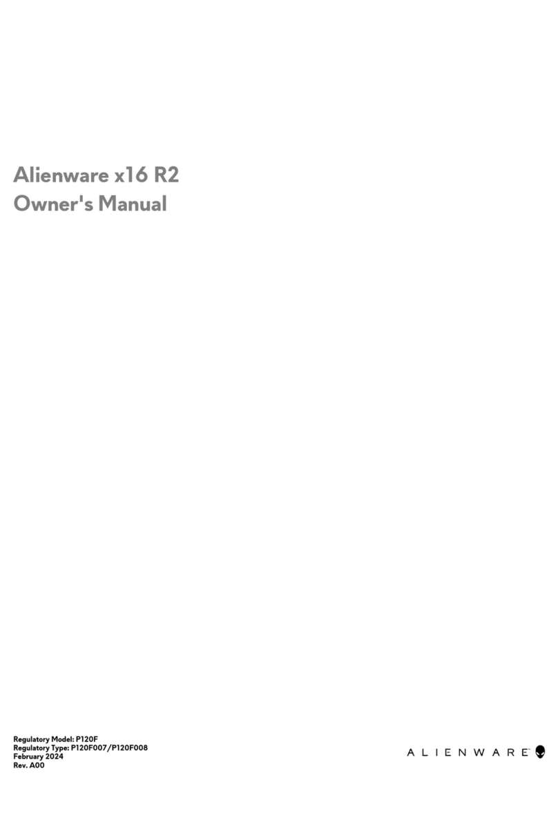Dell Alienware x16 R2 owner's manual