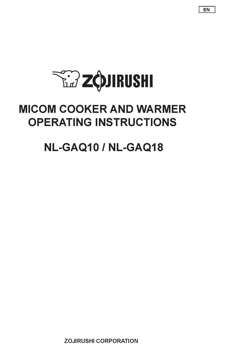 Zojirushi NL-GAQ10 operating instructions