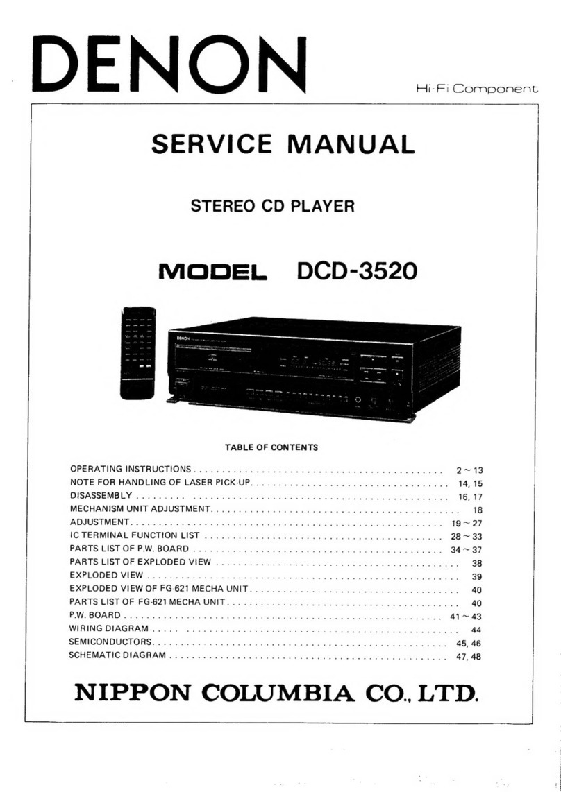 Denon DCD-3520 User manual