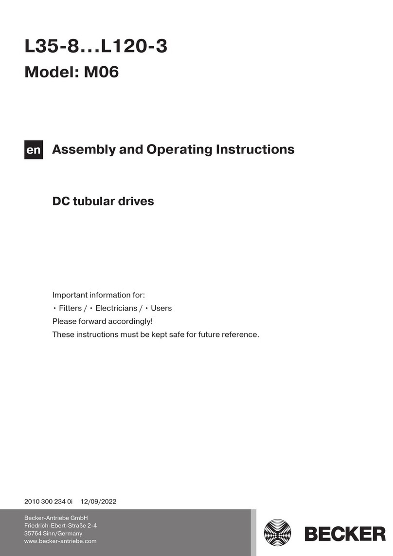 Becker L120-3-M06 Assembly and operating instructions