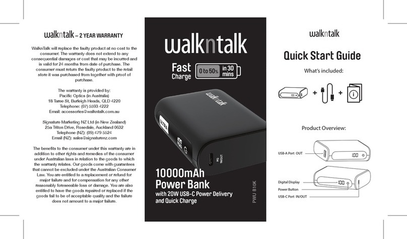 walkntalk PWU-B10K quick start guide