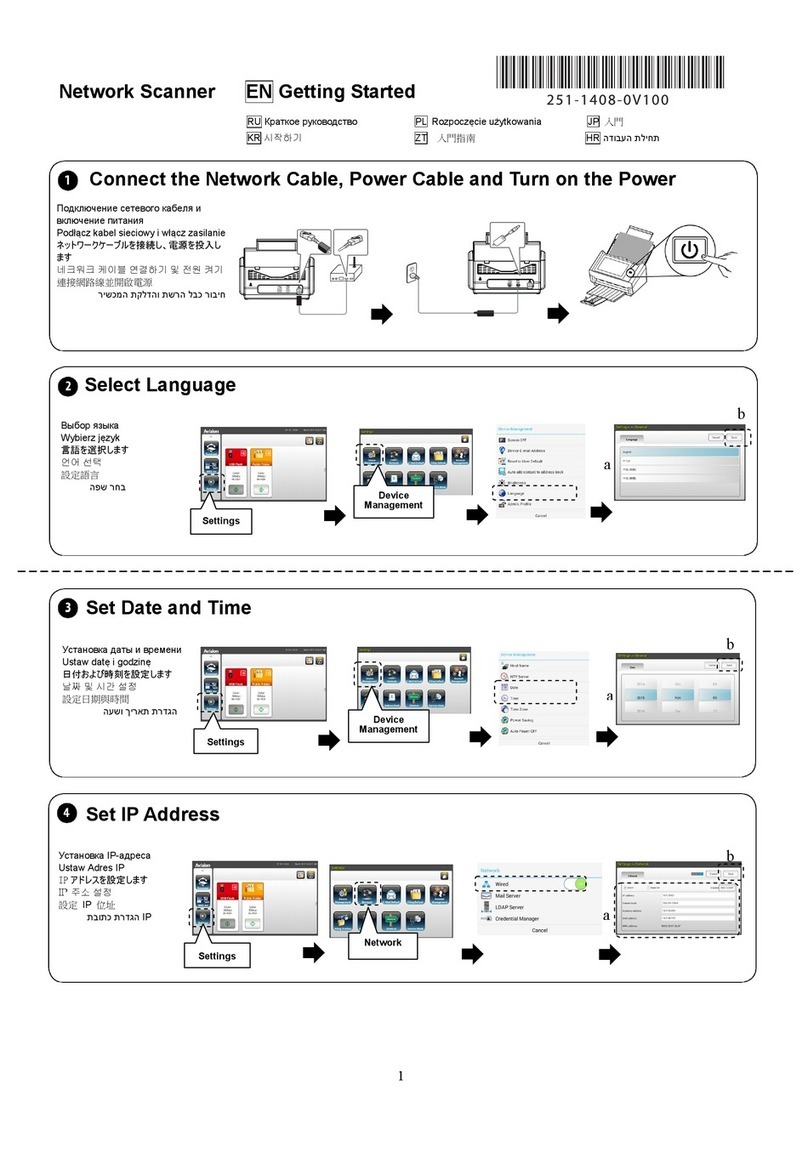 Avision AN360 User manual