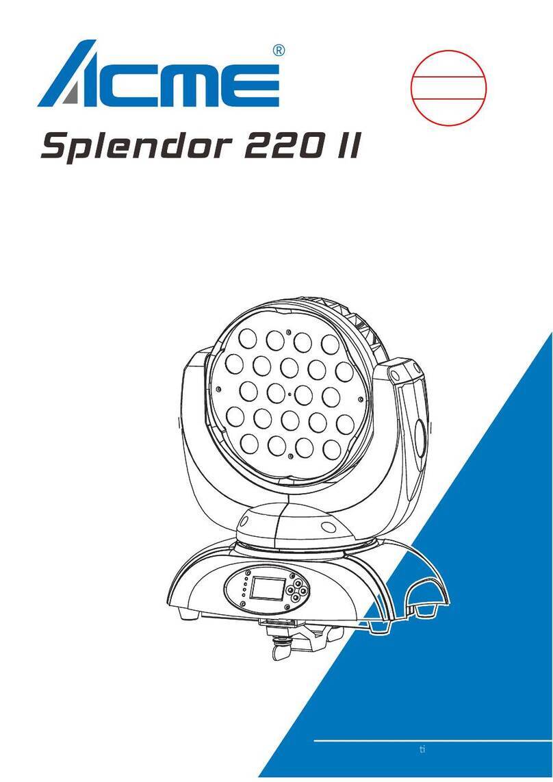 ACME Splendor 220 II User manual