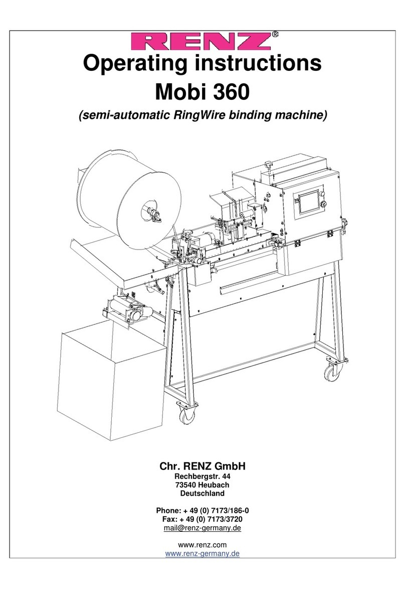 Renz Mobi 360 operating instructions