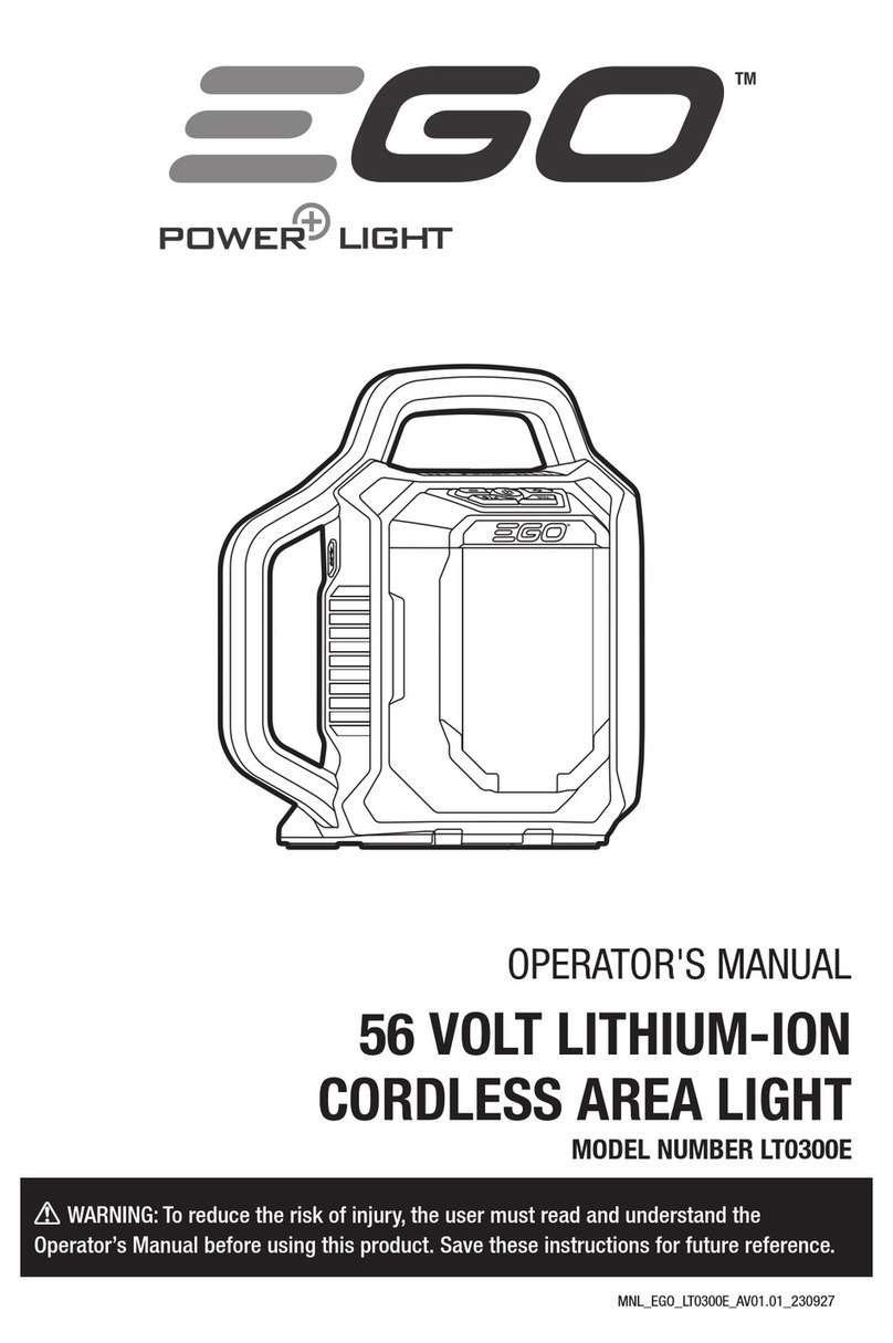 Ego Power+ LT0300E Operator's manual Ego Power+ LT0300E Operator's manual