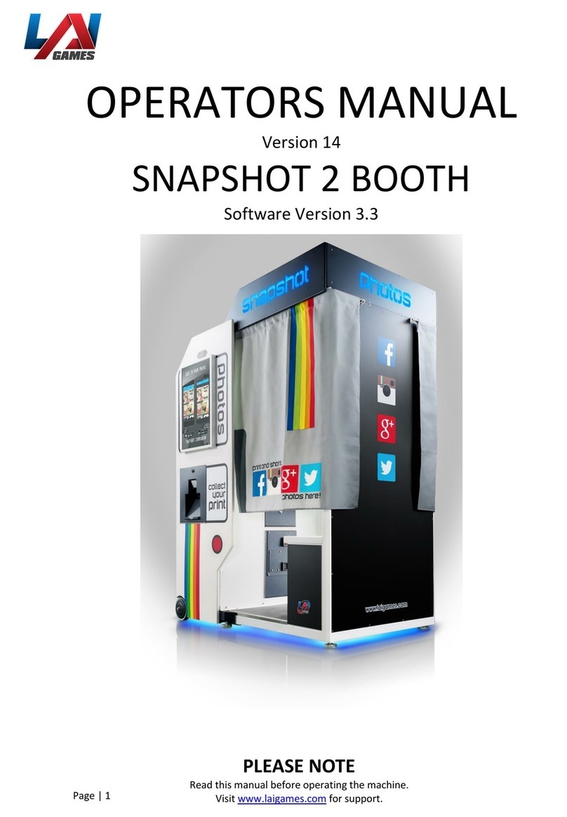 LAI Games SNAPSHOT 2 BOOTH User manual LAI Games SNAPSHOT 2 BOOTH User manual