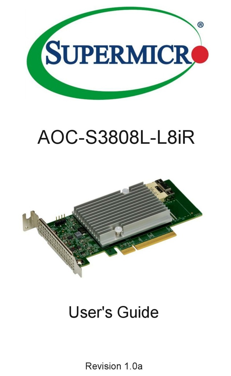 Supermicro AOC-S3808L-L8iR User manual Supermicro AOC-S3808L-L8iR User manual