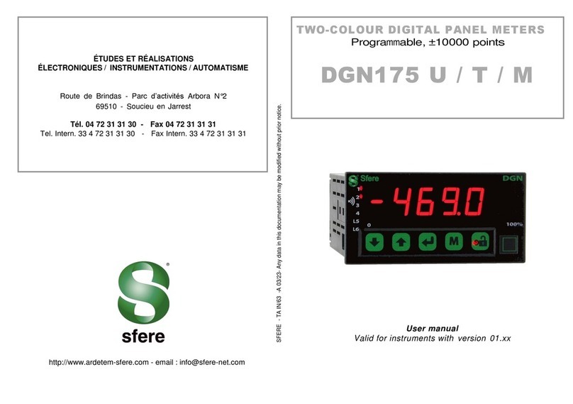 Sfere DGN175 U User manual