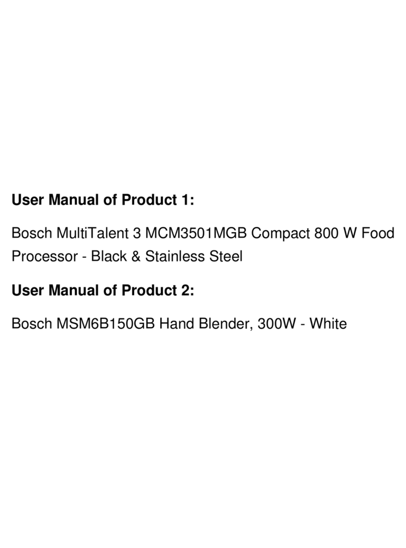 Bosch MCM3501MGB User manual