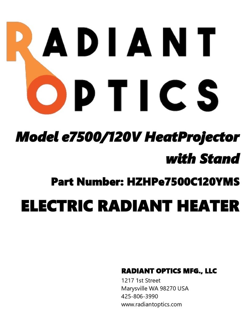 Radiant Optics HotZONE HeatProjector e7500 quick start guide