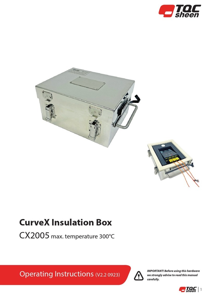 TQC Sheen CurveX CX2005 operating instructions TQC Sheen CurveX CX2005 operating instructions