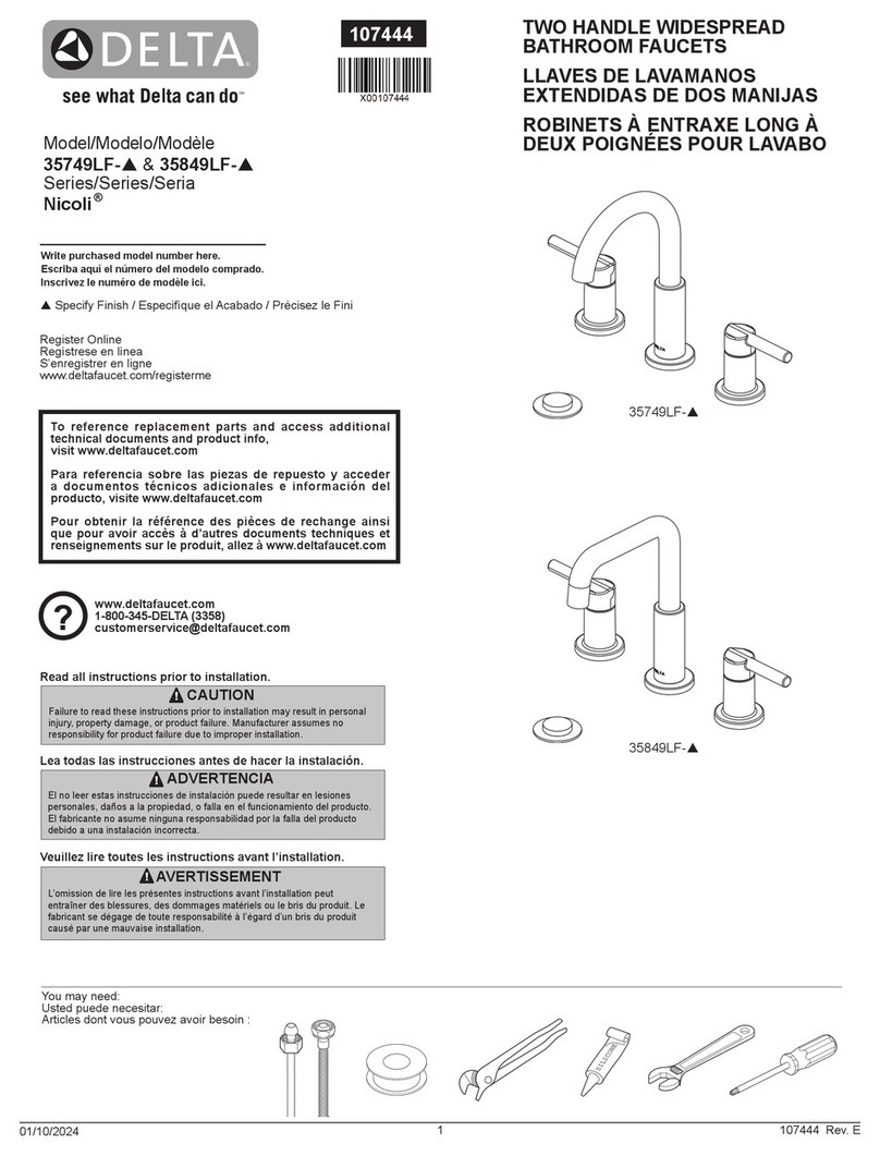 Delta Nicoli 35849LF Series User manual