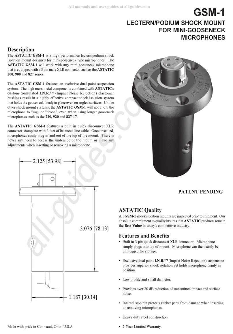 Astatic GSM-1 User manual