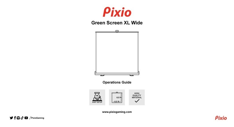 Pixio Green Screen XL Wide Operation manual