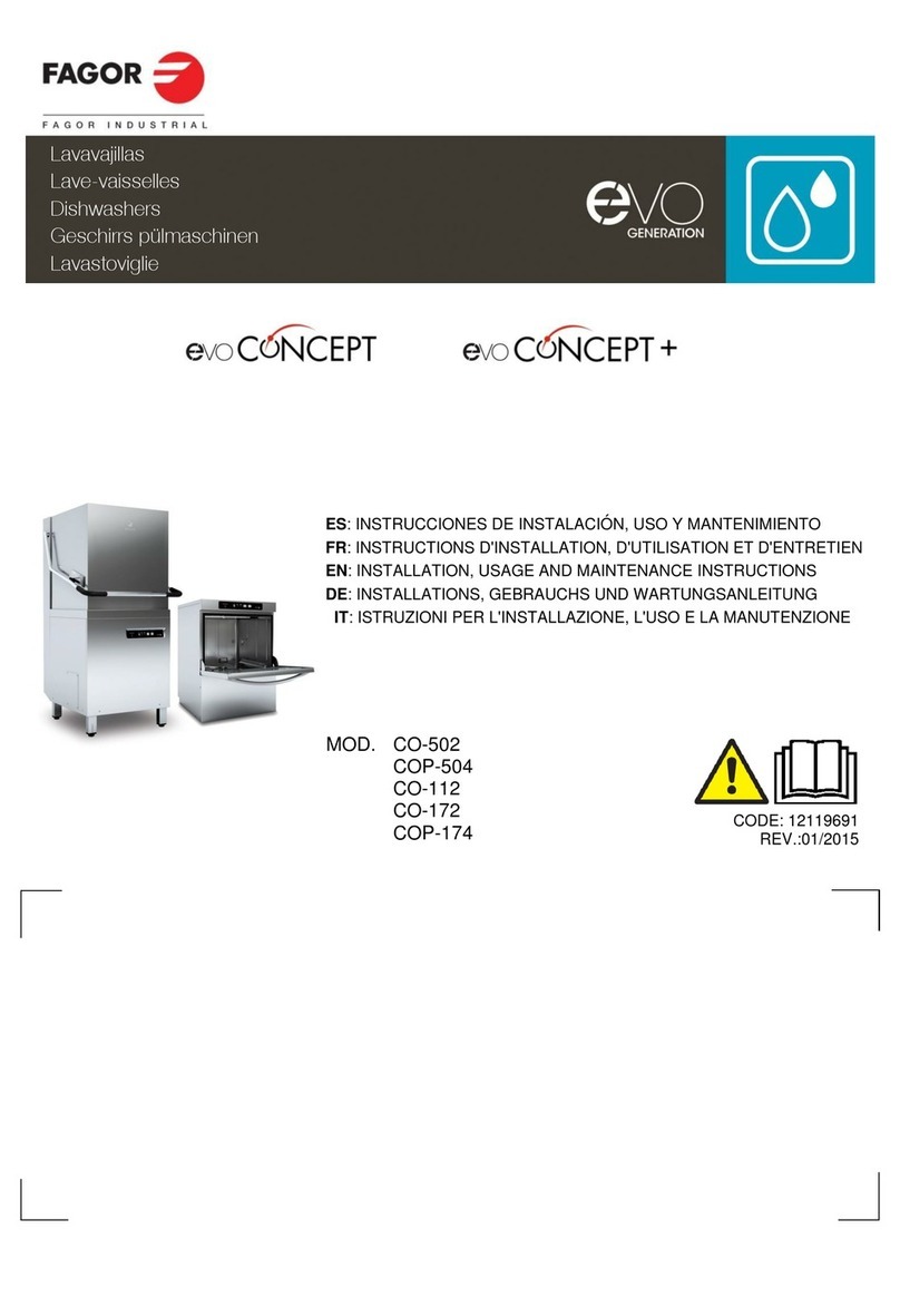 Fagor EVO CONCEPT CO-502 Installation, Usage and Maintenance Instructions