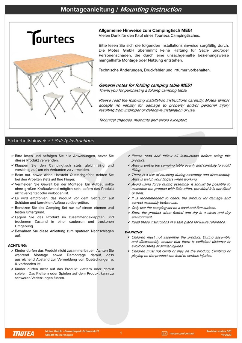 motea Tourtecs ME51 Mounting instruction