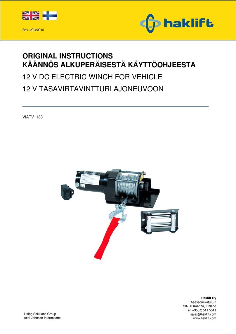 Haklift VIATV1133 Original instructions