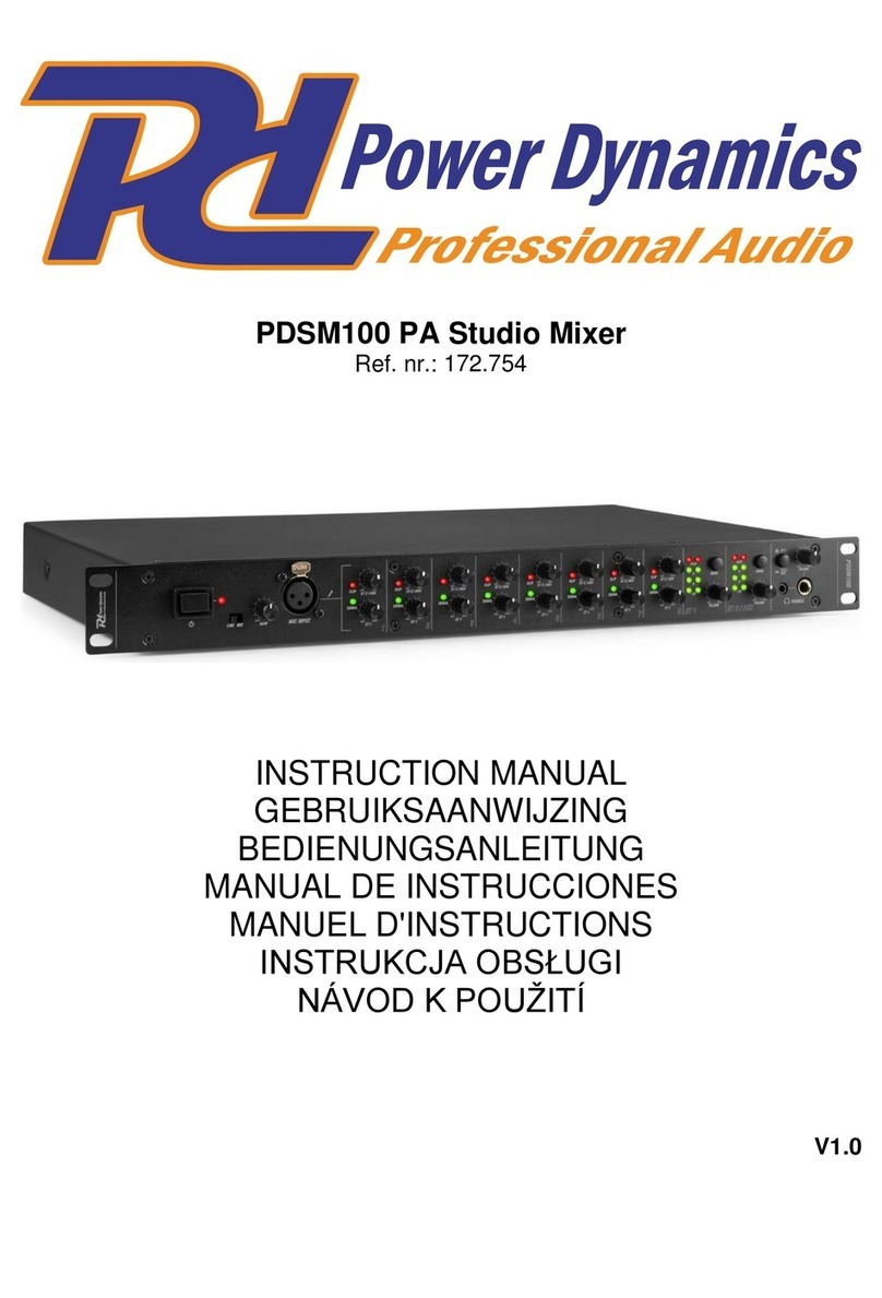 Power Dynamics PDSM100 User manual