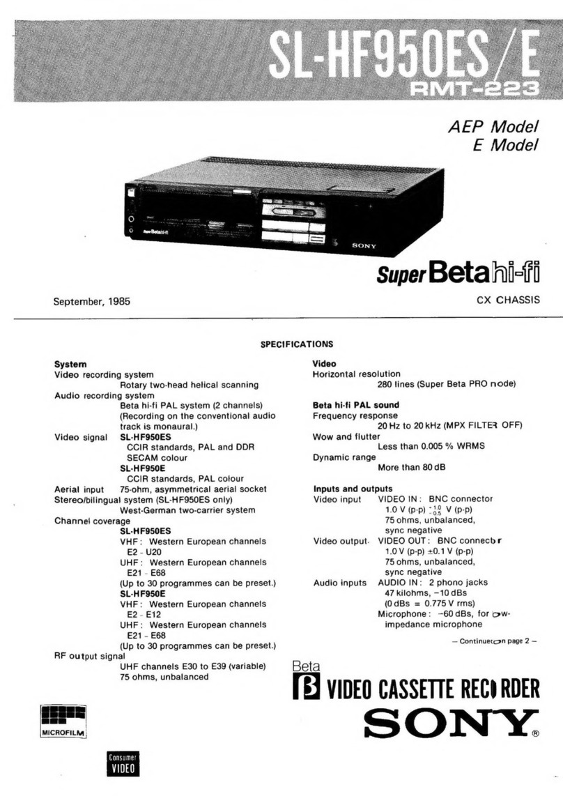 Sony SL-HF950ES User manual