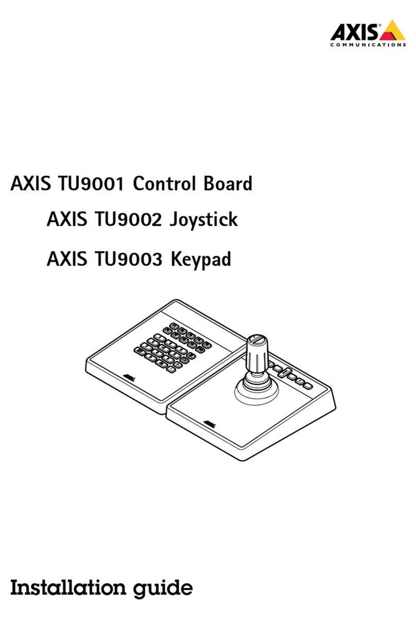 Axis TU9001 User manual