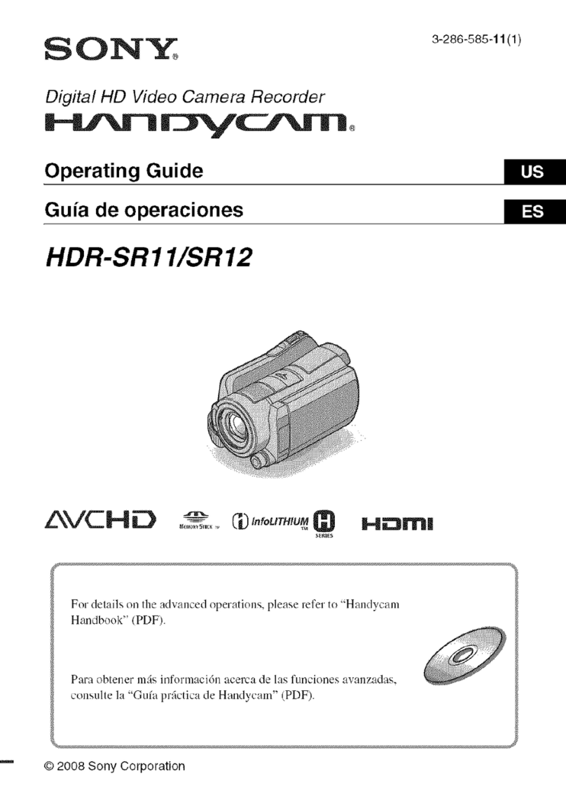 Sony Handycam HDRSR11 User manual