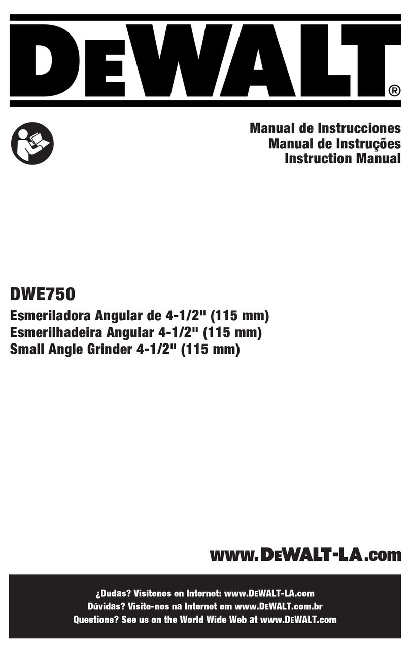 DeWalt DWE750 User manual