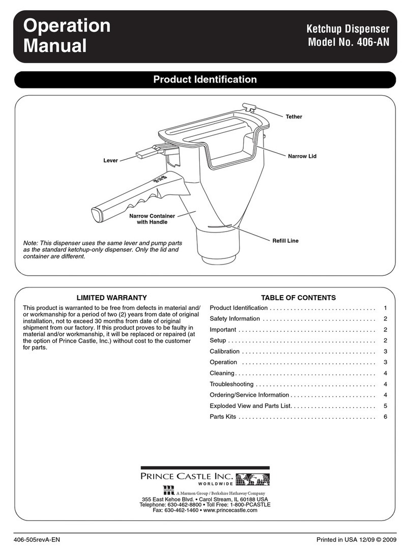Prince Castle 406-AN User manual