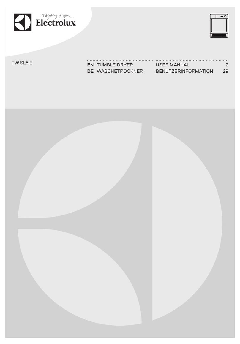 Electrolux TW SL5 E User manual