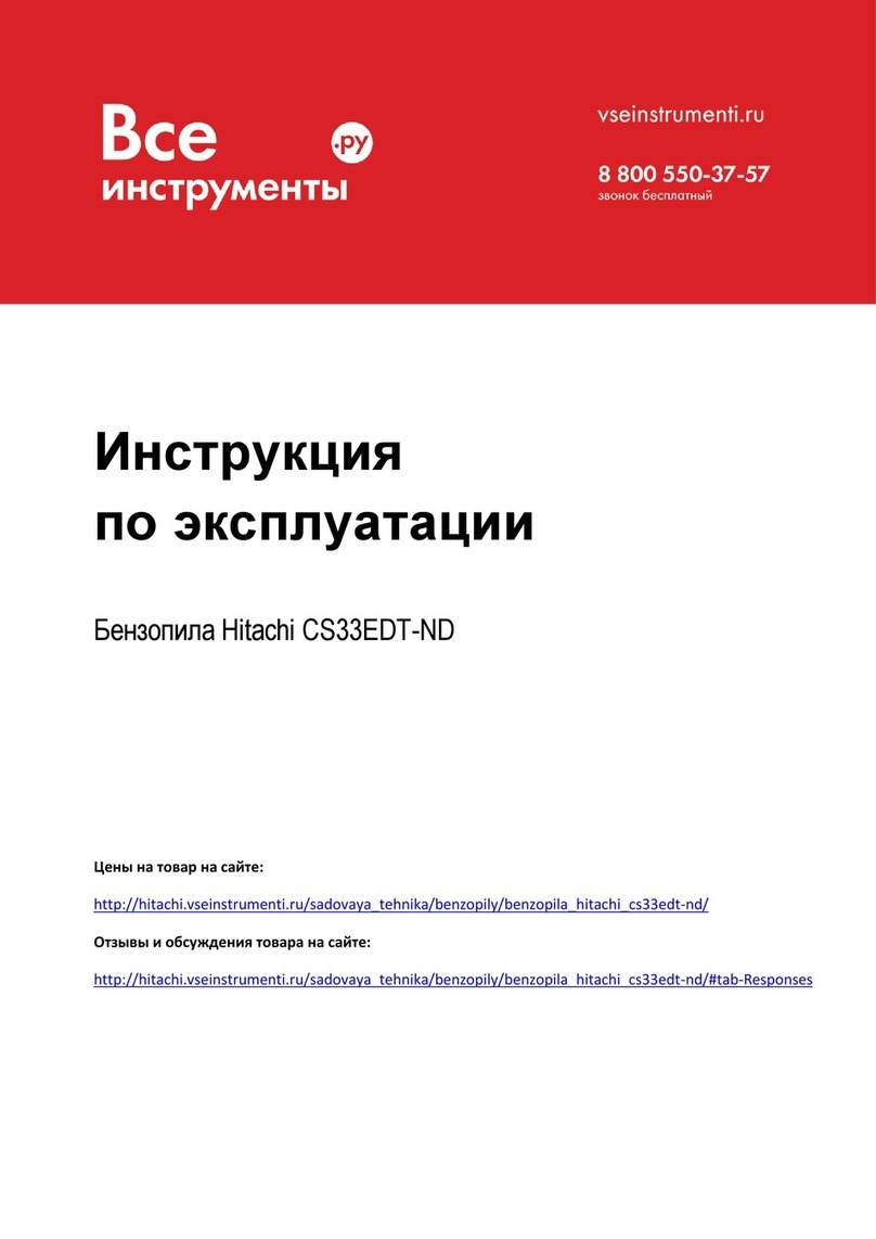 Hitachi Koki CS33EDT-ND User manual