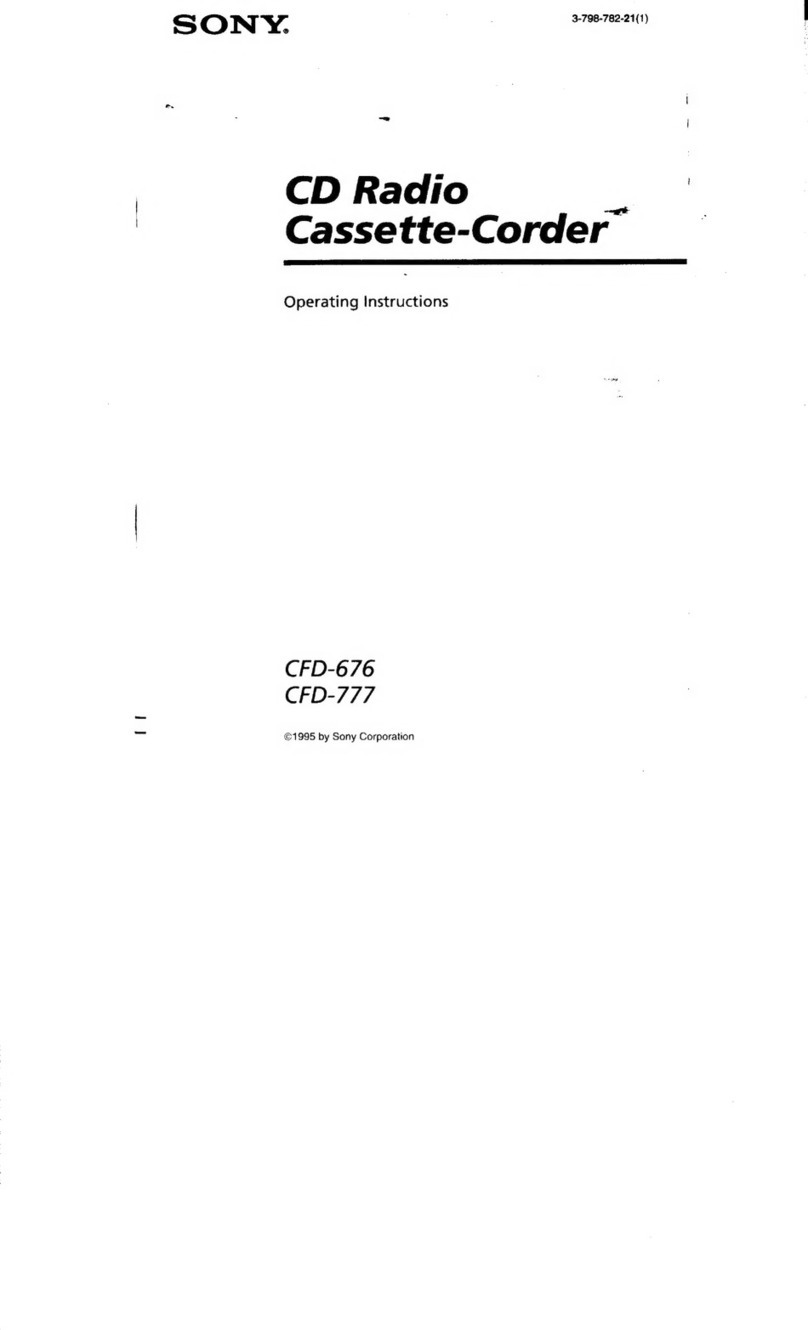Sony CFD-676 operating instructions