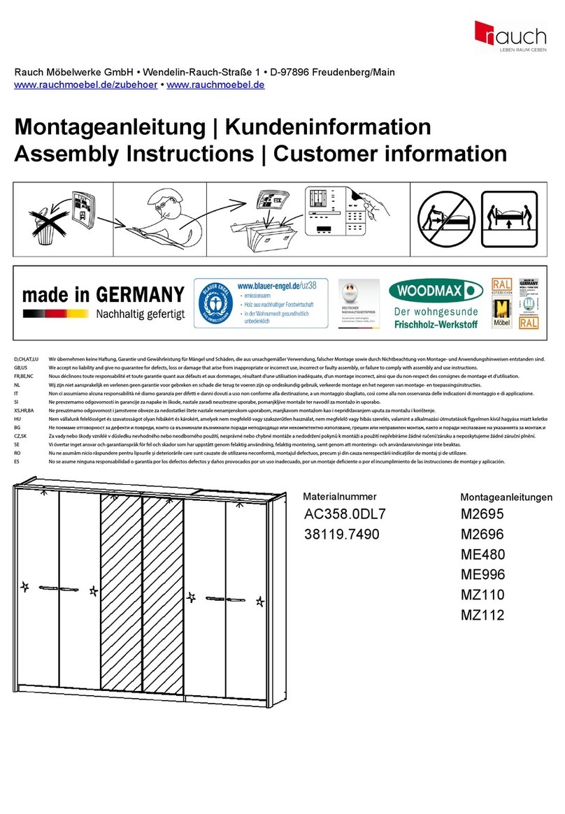 Rauch AC358.0DL7 Assembly instructions Rauch AC358.0DL7 Assembly instructions