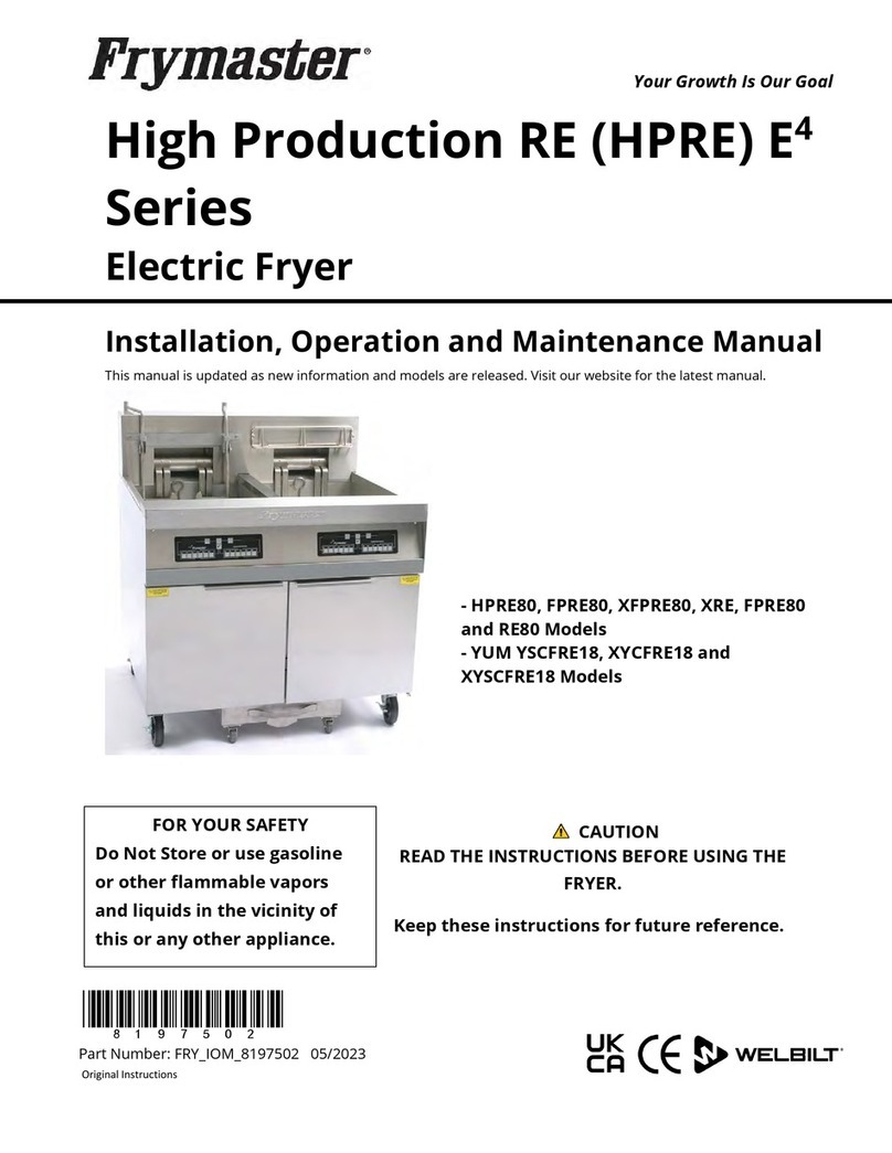 Frymaster HPRE80 Series User manual