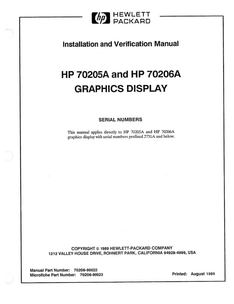 HP 70205A Installation and operation manual