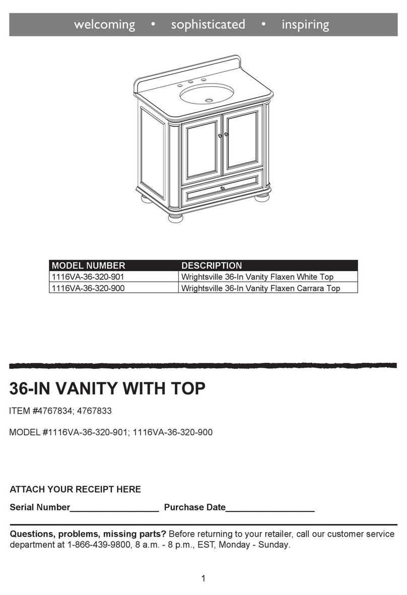 Allen + Roth 1116VA-36-320-901 User manual