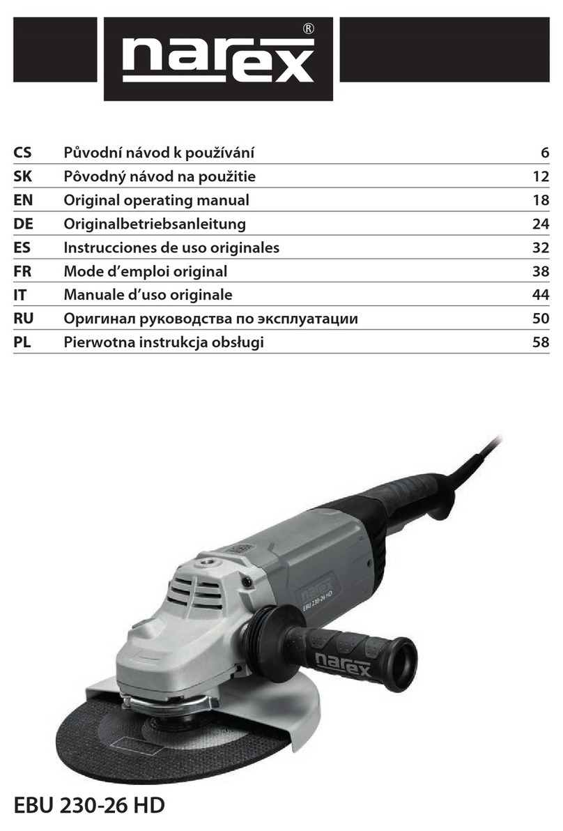 Narex EBU 230-26 HD Installation instructions