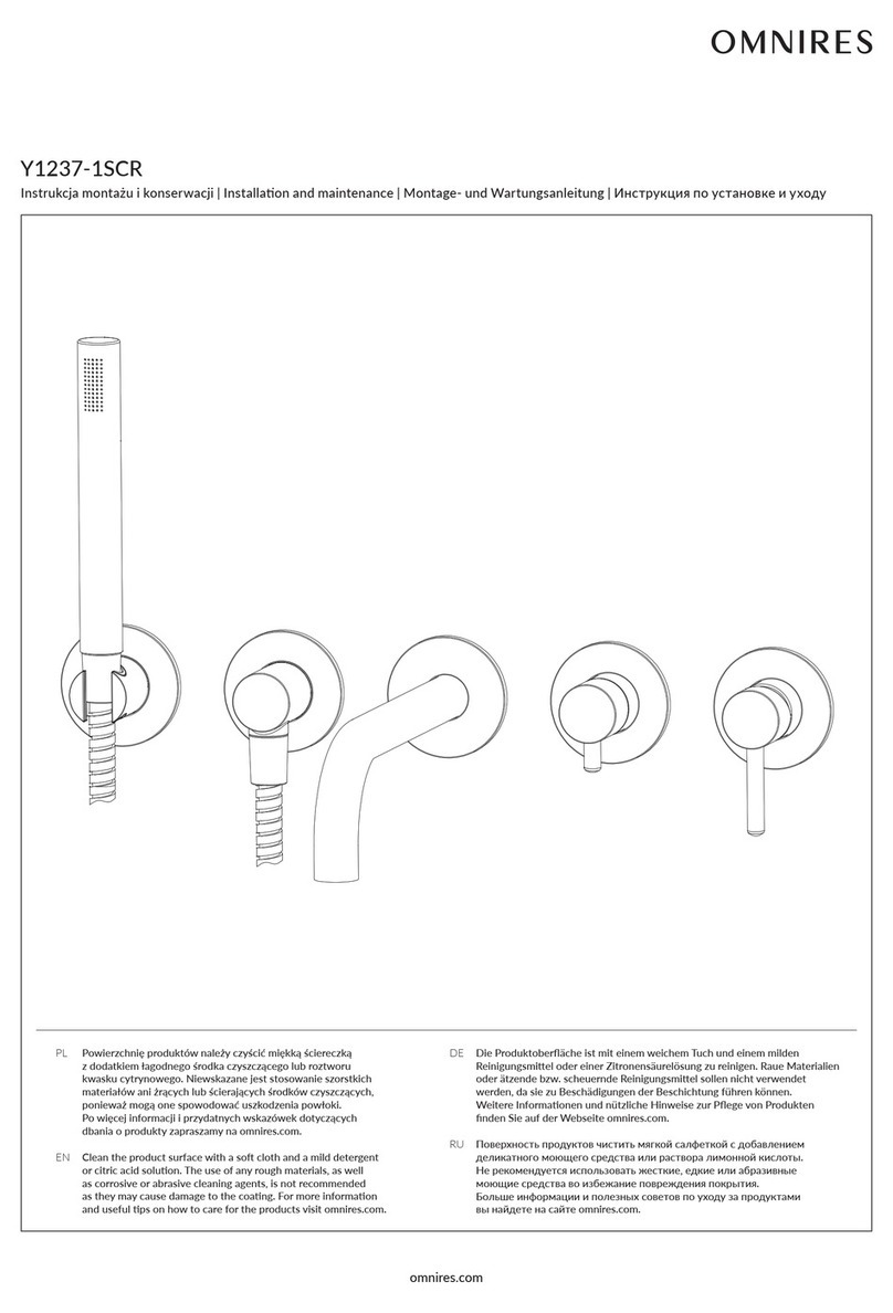 Omnires Y1237-1SCR Instruction Manual