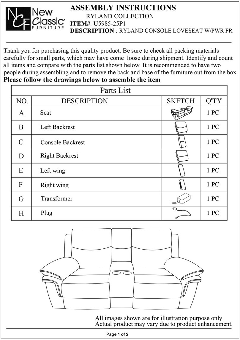 New Classic Furniture RYLAND U5985-25P1 Assembly instructions New Classic Furniture RYLAND U5985-25P1 Assembly instructions
